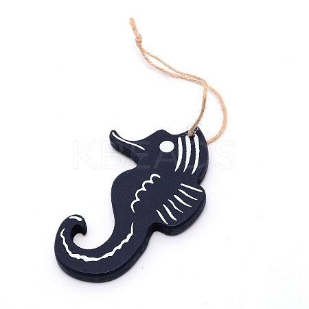 MDF Board Pendant Ornaments HJEW-WH0014-20C-1