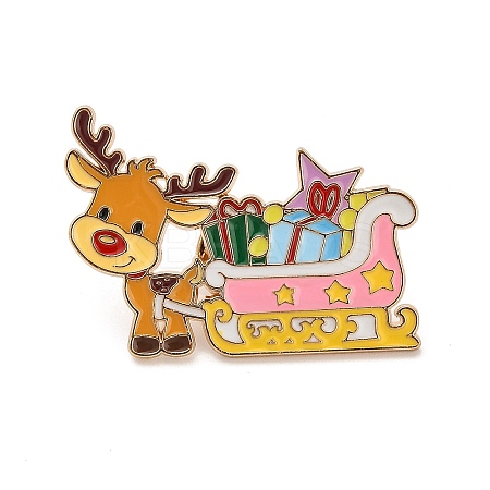 Christmas Enamel Pin JEWB-K028-01C-G-1