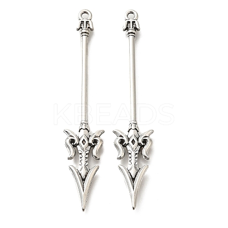Tibetan Style Alloy Big Pendants FIND-G078-33B-AS-1