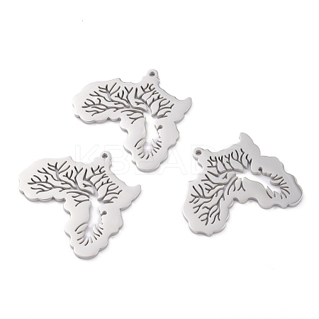 Tarnish Resistant 304 Stainless Steel Pendants STAS-P281-01P-1