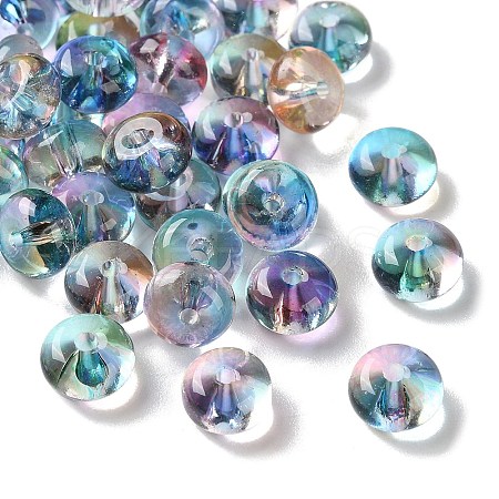 Baking Paint Transparent Glass Beads X-DGLA-S116-01J-1
