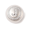 Rack Plating Brass & Cubic Zirconia Pendants KK-Z047-07P-J-RS-1