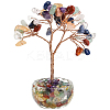 1Pc Natural Mixed Gemstone Chips Tree of Life Decorations DJEW-DJ0001-08A-1