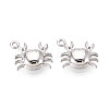 304 Stainless Steel Crab Charms STAS-T069-36P-1