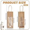1-Sot Rectangle Linen Wine Storage Bags with Handle ABAG-WH0046-28A-2