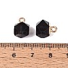 Natural Obsidian Pendants G-N359-18G-01-3