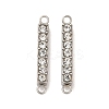 304 Stainless Steel Crystal Rhinestone Connector Charms STAS-S131-08P-1