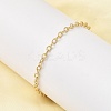 Brass Link Chain Bracelet for Women BJEW-A065-07G-3