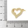 Brass Pave Natural White Shell Pendants KK-S522-08D-G-3