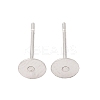 Tarnish Resistant 304 Stainless Steel Stud Earring Findings STAS-E025-5-3