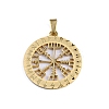 201 Stainless Steel Norse Viking Compass Amulet Pendants STAS-WH0029-32A-1-2