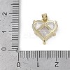 Rarl 18K Gold Plated Brass Micro Pave Cubic Zirconia Charms KK-Z078-31G-02-3