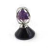 Natural Amethyst Rotatable Merkaba Star Figurines PW-WG54158-01-1