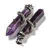 Natural Amethyst Pointed Big Pendants G-F766-07AS-03-2