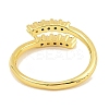 Brass Micro Pave Cubic Zirconia Adjustable Rings for Women RJEW-S392-17G-3