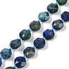 Natural Chrysocolla and Lapis Lazuli Beads Strands G-C116-A18-01-2