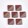 Resin & Walnut Wood Cabochons LS-RESI-S358-A-90B-1