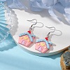 Christmas Resin Dangle Earrings EJEW-JE06087-2