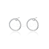 Anti-Tarnish Ring Rhodium Plated 925 Sterling Silver Stud Earrings PB1316-5-1