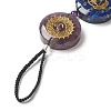 Natural & Synthetic Gemstone Chakra Hanging Pendant Decorations HJEW-P006-A02-4