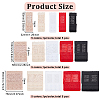 15Pcs 15 Style 2 Row x 2/3/4 Hook Polyester Underwear Bra Extenders DIY-BC0012-41-2