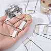 10Pcs 2 Styles 304 Stainless Steel Rolo Chain Necklaces Making NJEW-CA00001-3