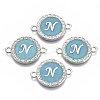 Alloy Enamel Links Connectors ENAM-TAC0003-01S-06N-1