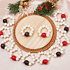 Wooden Beaded Napkin Rings AJEW-FH00004-5