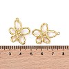 Brass Cubic Zirconia Stud Earring Findings LS-KK-B087-12G-3