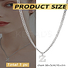 1Pc 304 Stainless Steel Letter Pendant Necklaces NJEW-LP0001-33Z-P-2