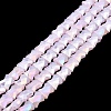 AB Color Plate Glass Beads Strands EGLA-P051-06A-C01-1