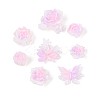 Luminous Flower Resin Cabochons CRES-T025-10C-4