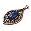 Dyed Natural Lapis Lazuli Pendants G-H065-3R-08-2