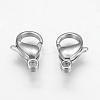 Tarnish Resistant 304 Stainless Steel Lobster Claw Clasps LS-STAS-F125-17x11mm-P-2