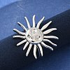 Brass Cuff Finger Rings for Women Men RJEW-U033-08P-1