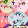 Rhinestone Quicksand Effect Acrylic & ABS Plastic Badge Reel AJEW-SZ0002-46E-6