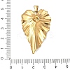 304 Stainless Steel Pendants STAS-D224-07G-03-4