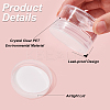 8Pcs Transparent Plastic Empty Portable Facial Cream Jar CON-CP0001-015C-6
