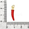 Brass Enamel Pendants KK-F896-01A-G-3