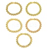 Rack Plating Brass Pave Cubic Zirconia Butterfly Link Bracelets for Women BJEW-B110-05G-1
