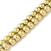 Electroplated Synthetic Magnetic Hematite Beads Strands G-I364-D01-G-1