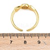 Brass Micro Pave Cubic Zirconia Cuff Rings for Women RJEW-Z113-19-3