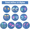 20Pcs 10 Styles Ion Plating(IP) 304 Stainless Steel Etched Metal Embellishments Pendants STAS-FS0001-53-2
