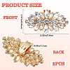 2Pcs Alloy Rhinestone Shoe Decorations FIND-CP0002-21-2