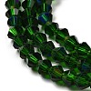 Transparent Electroplate Glass Beads Strands LS-GLAA-F029-2mm-D25-3