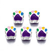 Alloy Enamel European Beads ENAM-N052-24G-1