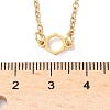 304 Stainless Steel Chemical Symbol Pendant Necklaces NJEW-Z073-03G-01-5