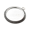 Flat Round Tibetan Style Pendant Cabochon Settings LS-TIBE-C067-01AS-NR-2