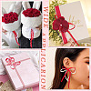 3 Rolls 5 Styles Valentine's Day Polyester Lace Ribbons OCOR-TA0002-19-8