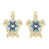 Alloy Colorful Enamel Pendants FIND-C095-02G-1